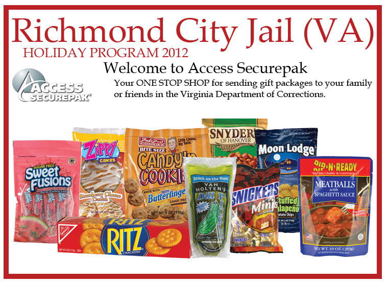 Access Securepak ZRichmond City Jail Holiday 2012 Package Program