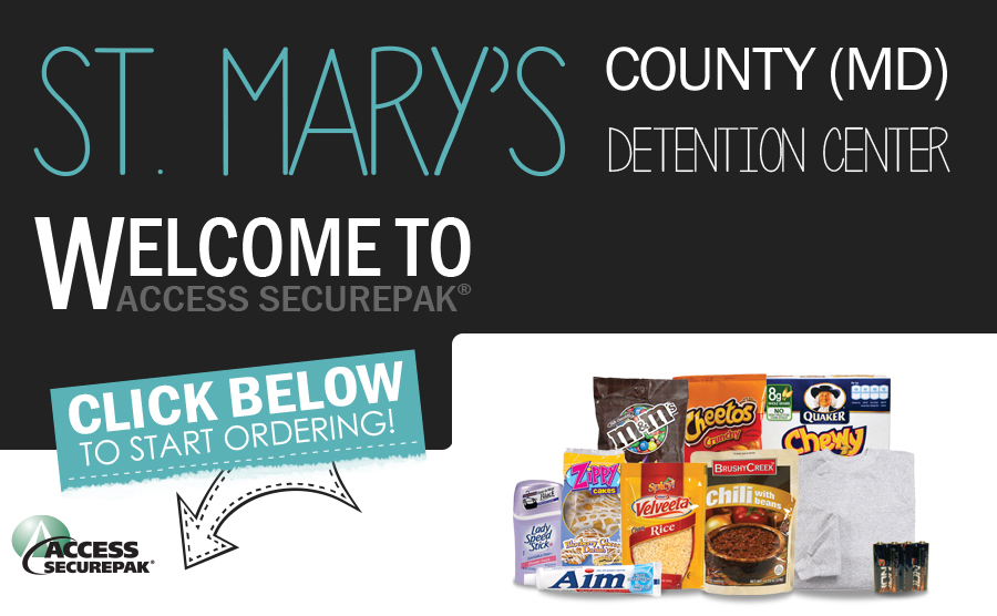 Access Securepak St. Mary's County Detention Center Package Program