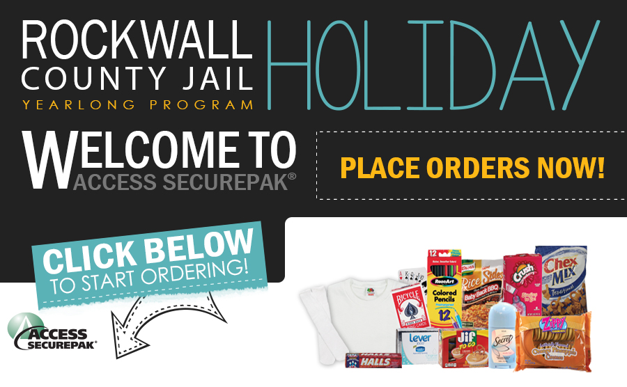 Access Securepak Rockwall County Jail Package Program TX