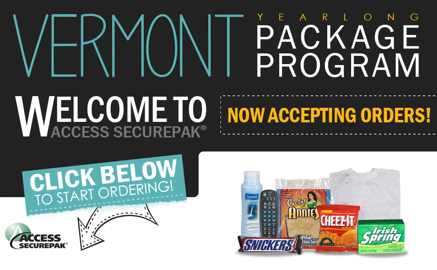Access Securepak Vermont DOC Commissary Package Program